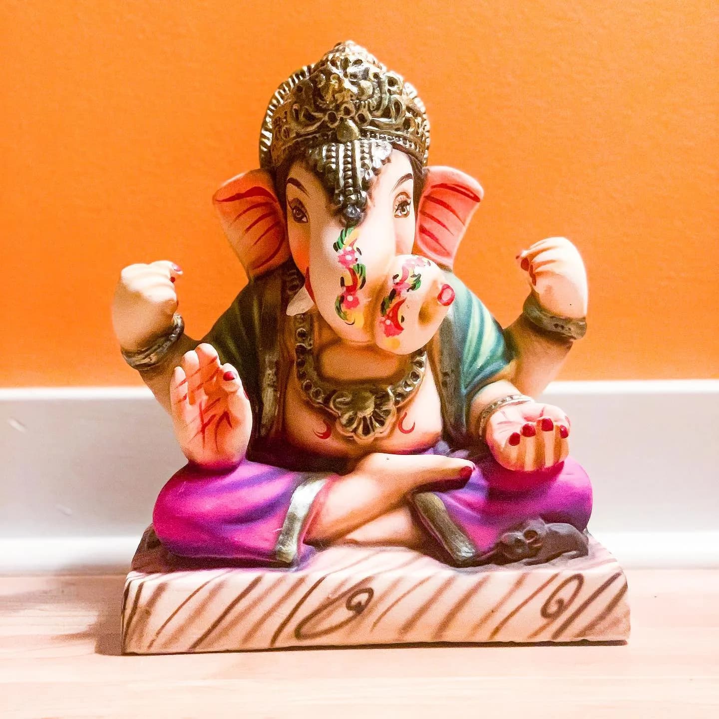 the ganesha statue at the yoga hive, honoring the roots of the practice